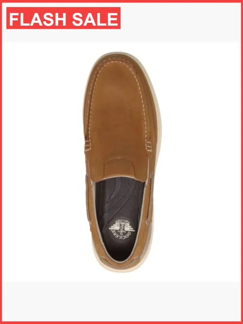 Men's Boat Shoes - Water Resistant Leather Loafers with Cushioned Insole